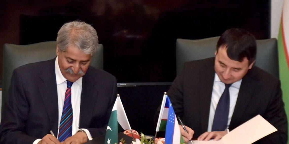 Pakistan-Uzbekistan bilaterel trade mou signing